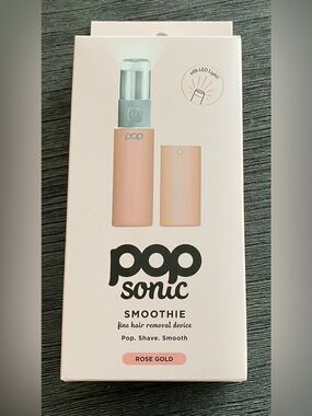 POPsonic Smoothie Rose Gold Mini Hair Removal Device, brand new, never opened